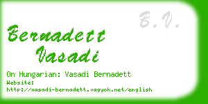 bernadett vasadi business card